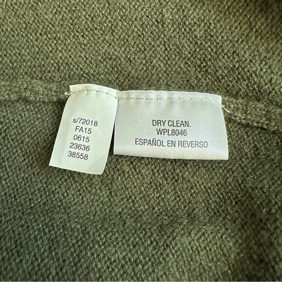 Charter Club Luxury 100% Cashmere Open Front Cardigan Knit Sweater Green SMALL - Picture 5 of 14